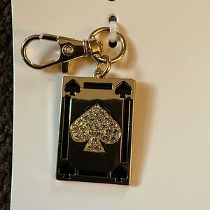 Playing Card Bag Charm Keychain - kate spade new york x Target Gold/Black